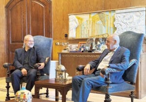 لاریجانی حامل پیام رهبری به لبنان