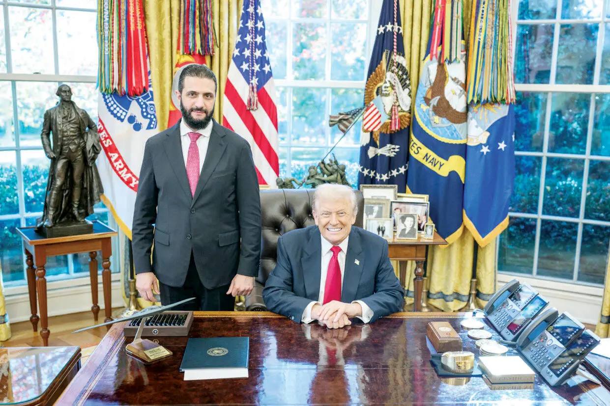 درباره عکسی از جولانی و ترامپ