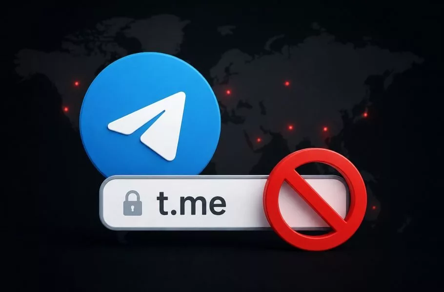 دامنه t.me تلگرام تعلیق شد؛ قطعی ناگهانی لینک‌ها در سراسر جهان